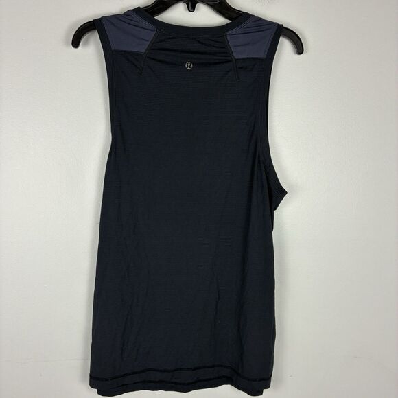 Lululemon Black Muscle Tank Top Womens 10 Sleeveless Athletic No Tag No Sz Dot - Picture 3 of 5